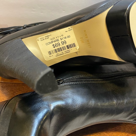 Nine West Platform Boot - Size 8.5M “Iverges” - 4”Heel. Black - Picture 8 of 12